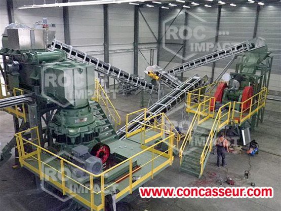 Delivery of a Complete TURN KEY Crushing and Screening Plant 100 TPH vanadium, titanium, magnésium