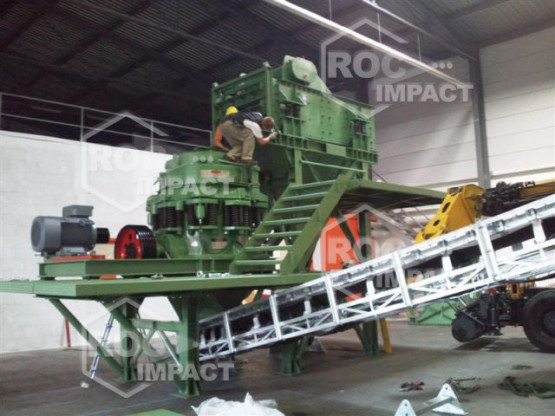 Delivery of a Complete TURN KEY Crushing and Screening Plant 100 TPH vanadium, titanium, magnésium