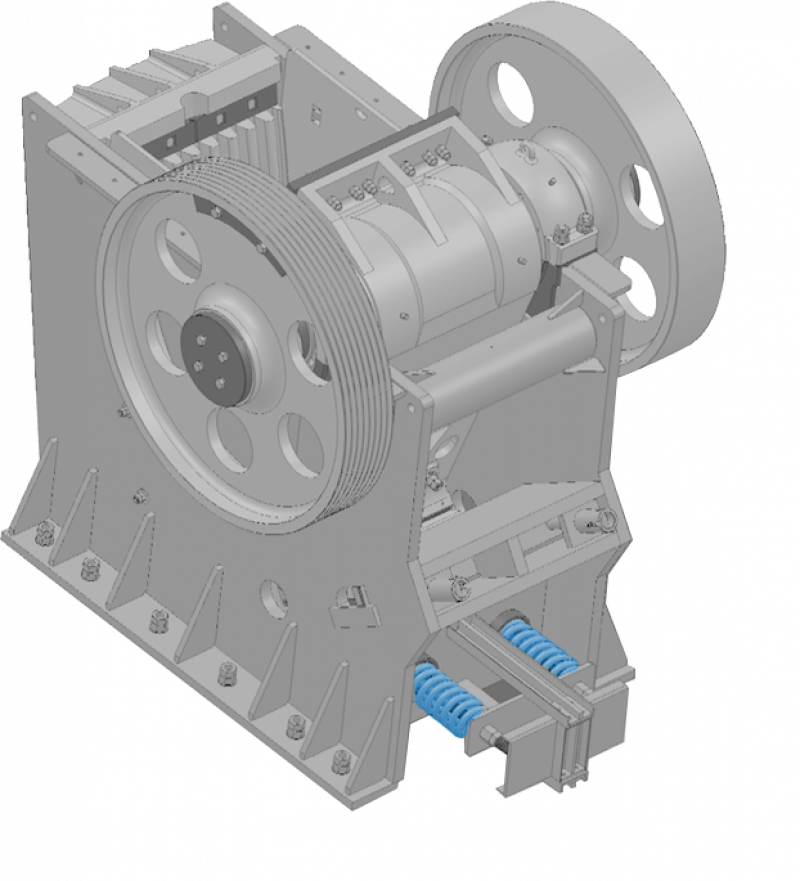 Articulated support and return rod