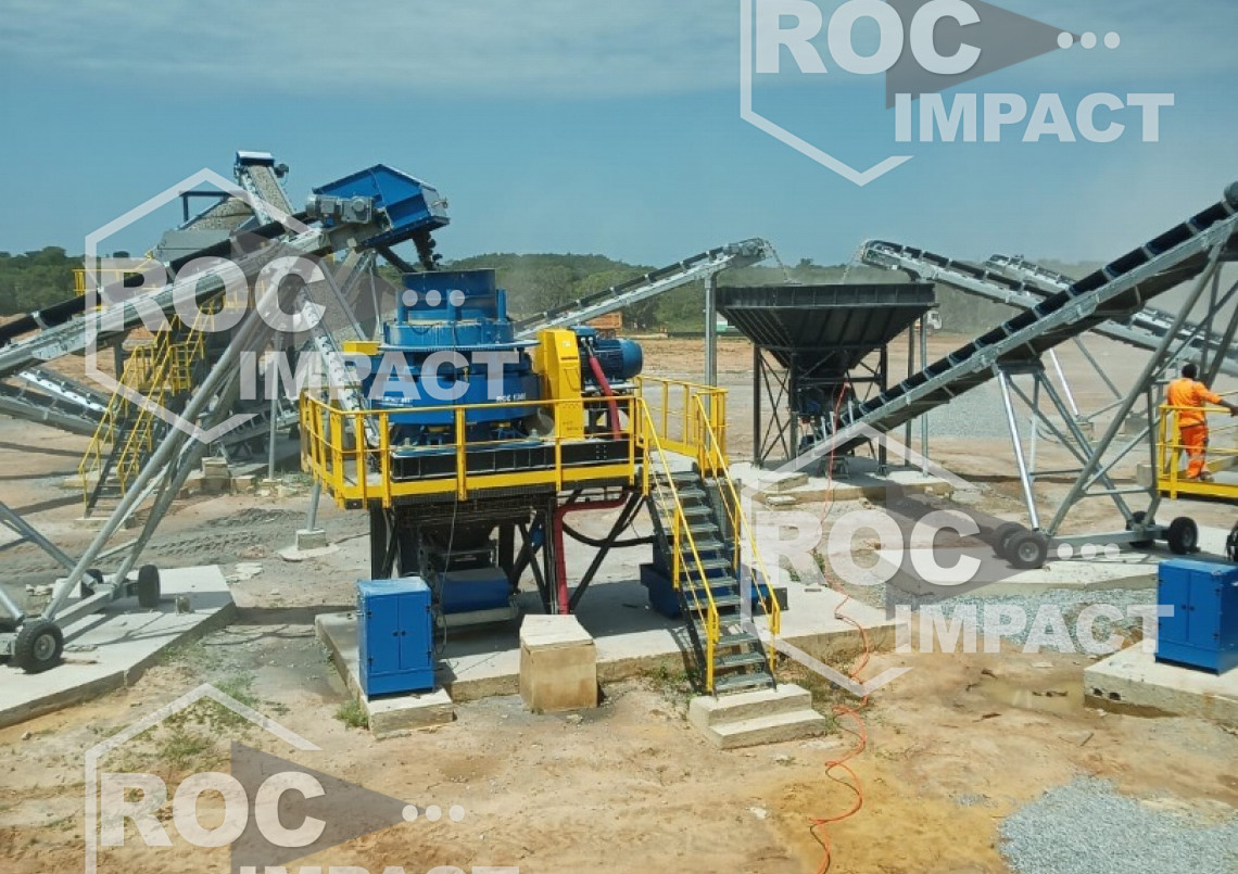 Installation de concassage ROC IMPACT en Côte d’Ivoire 250 t/h
