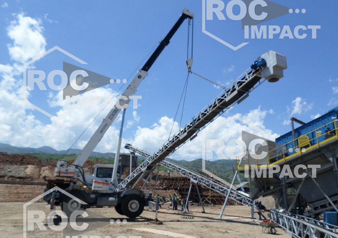 Installation mobile complète 150 t/h au Burundi