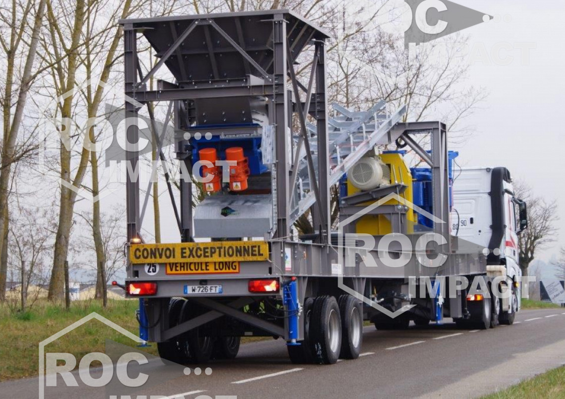 Installation mobile sur pneus complète pour le Suriname