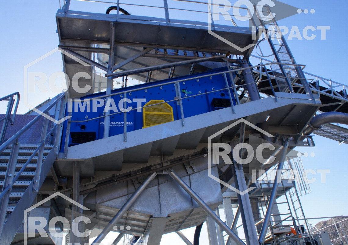 Installation station complète de concassage en France au péage du Roussillon (38)