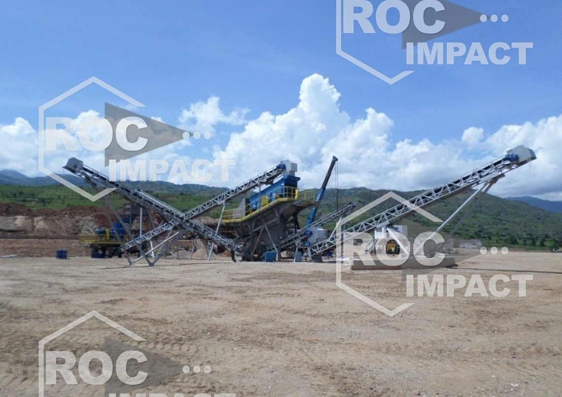 Installation mobile complète 150 t/h au Burundi