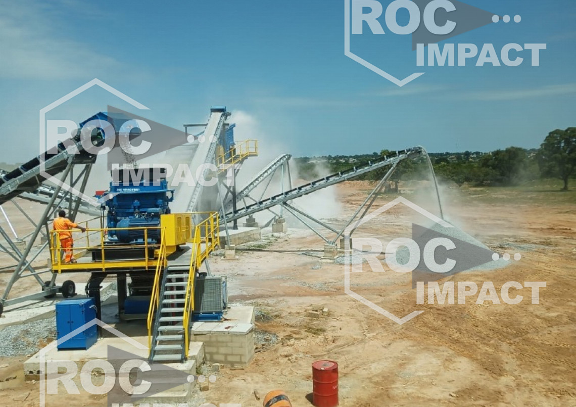 Installation de concassage ROC IMPACT en Côte d’Ivoire 250 t/h