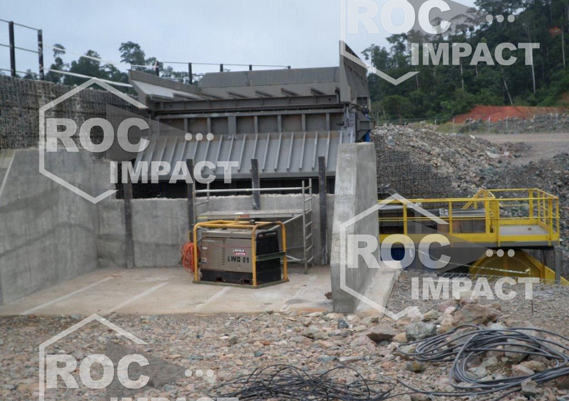 Installation de la nouvelle station de concassage au Ghana