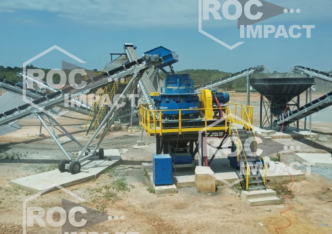 Installation de concassage ROC IMPACT en Côte d’Ivoire 250 t/h