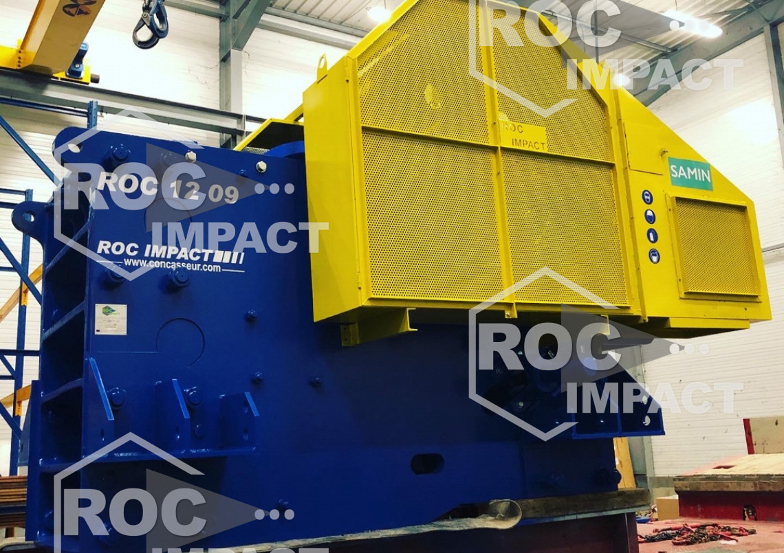 Montage et mise en service d’un concasseur à mâchoire ROC 1209.
