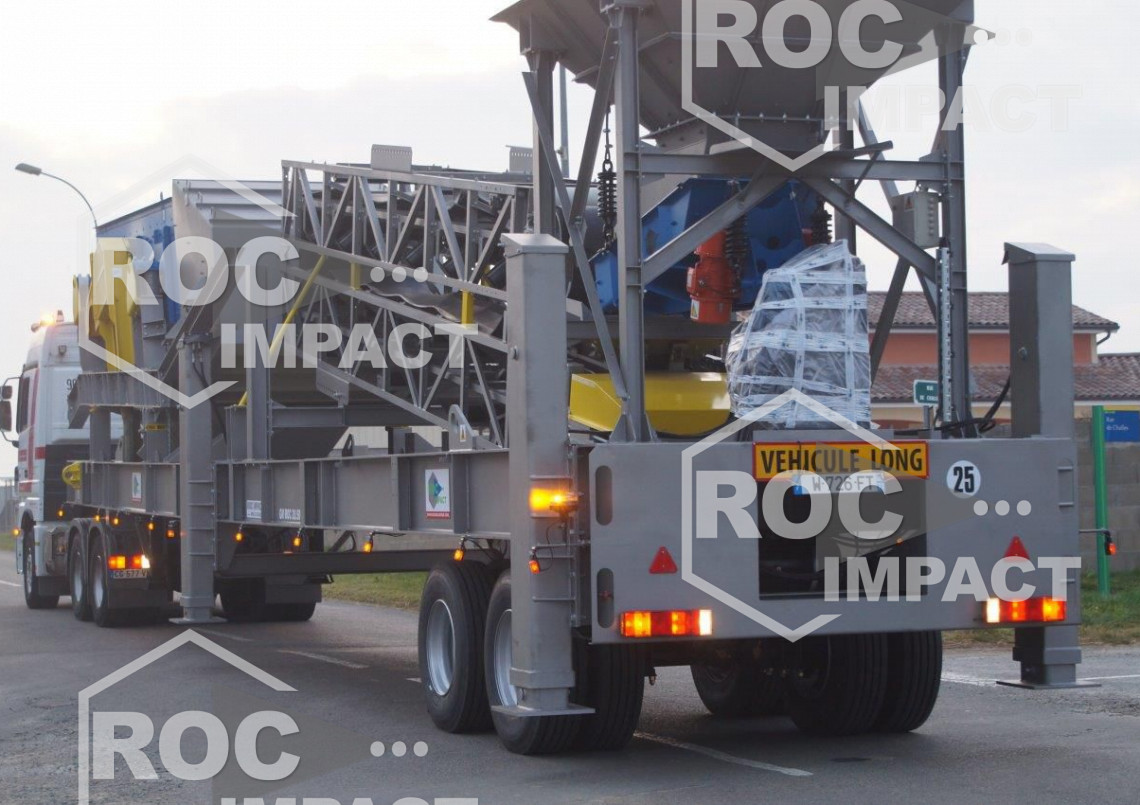 Installation mobile sur pneus complète pour le Suriname