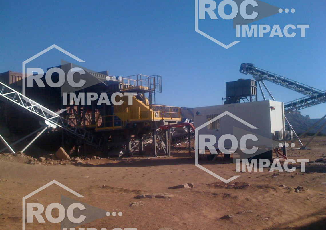 Installation mobile complète «clé en main» totalement réalisée par Roc Impact (Mauritanie)
