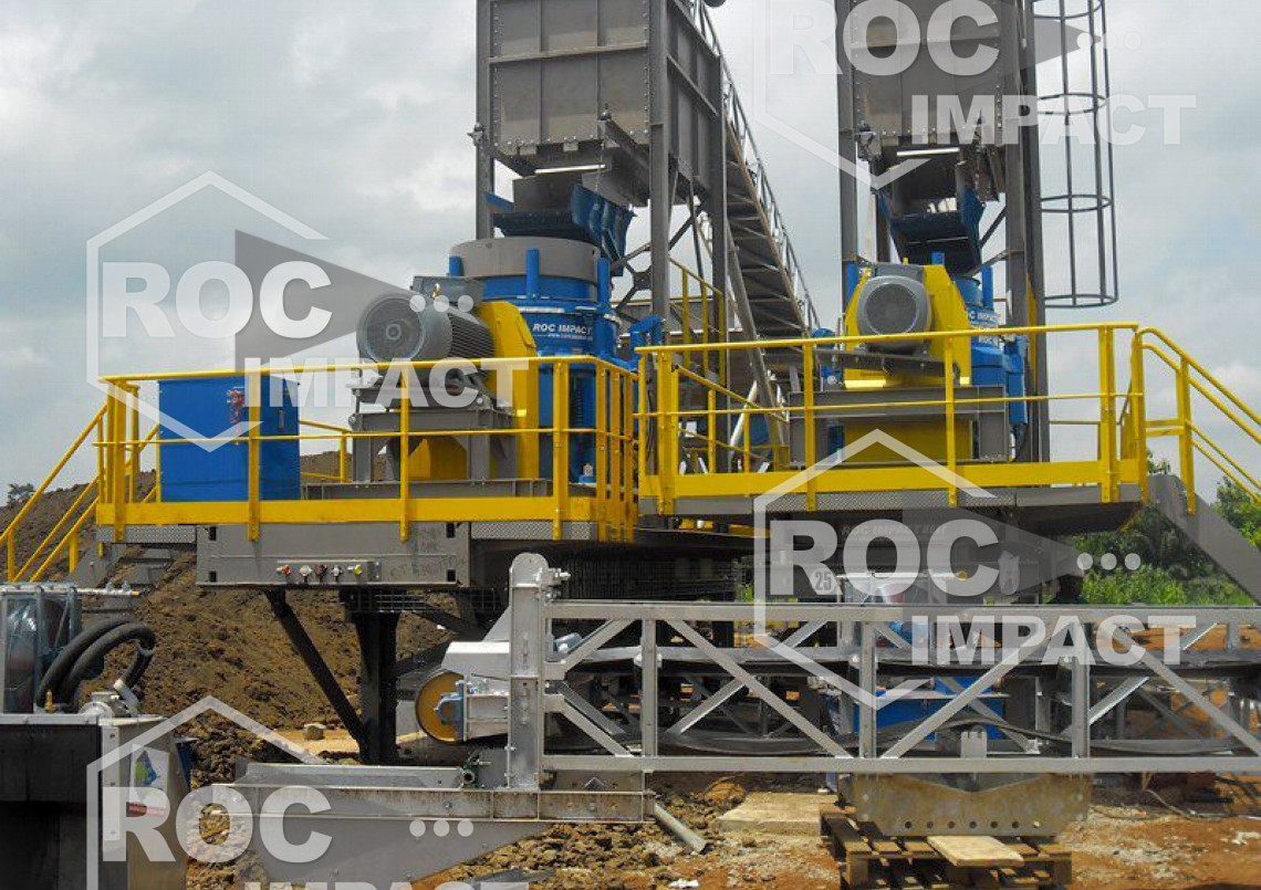 Installation complet mobile de concassage et criblage 200 t/h  (destination Togo)