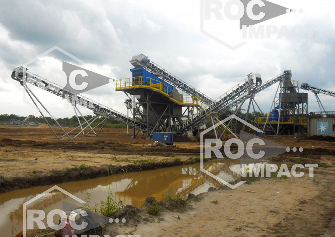 Installation complet mobile de concassage et criblage 200 t/h  (destination Togo)