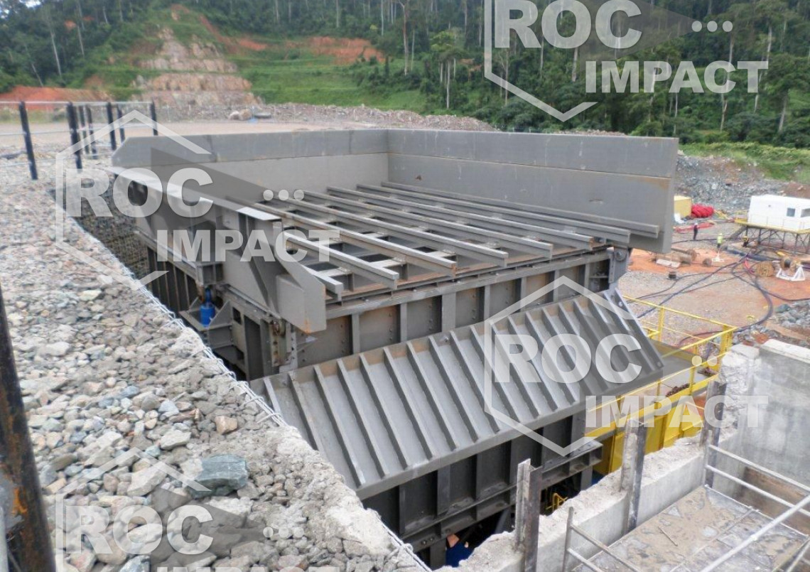 Installation de la nouvelle station de concassage au Ghana