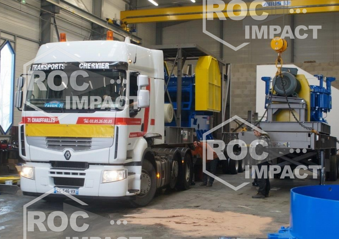 Installation mobile complète «clé en main» totalement réalisée par Roc Impact (Mauritanie)