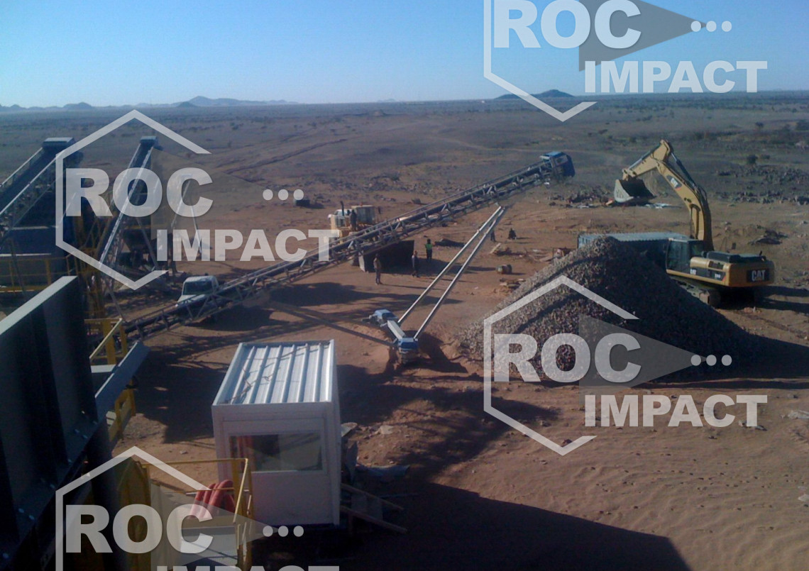 Installation mobile complète «clé en main» totalement réalisée par Roc Impact (Mauritanie)