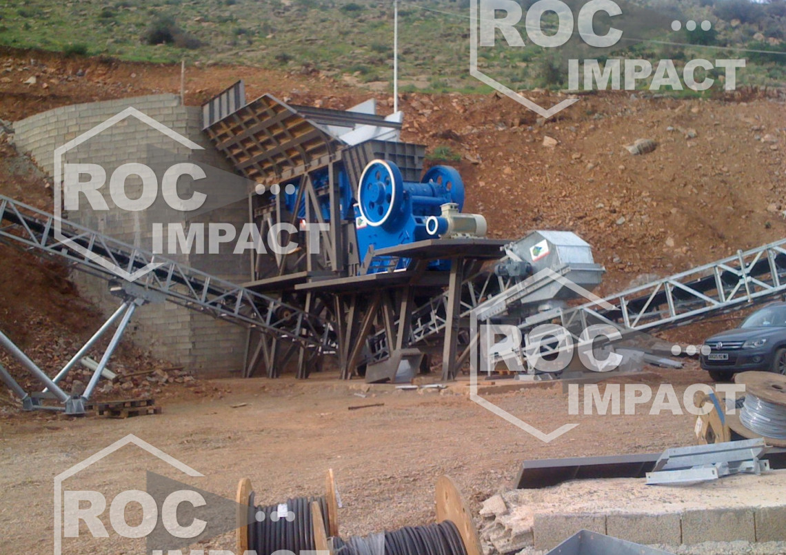 CRUSHING PLANT CAPACITY 300 T/H - 0/25 MM (DESTINATION ALGERIE)