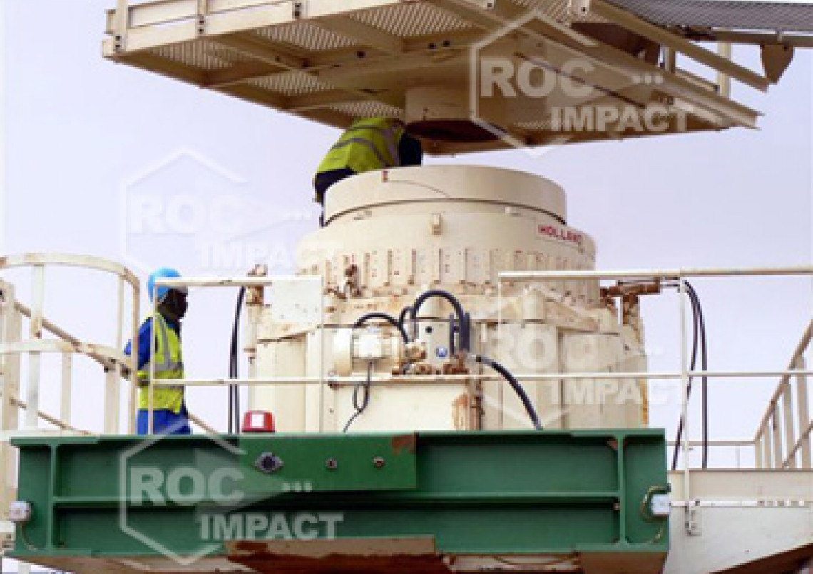 Crushing house at the gold mine in Algeria
