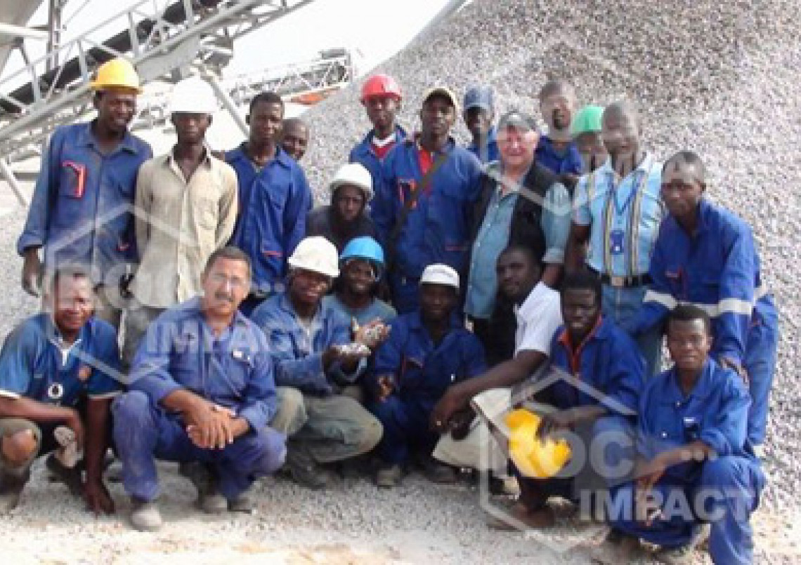 New installation of crushing and screening for the Guinea CONAKRY