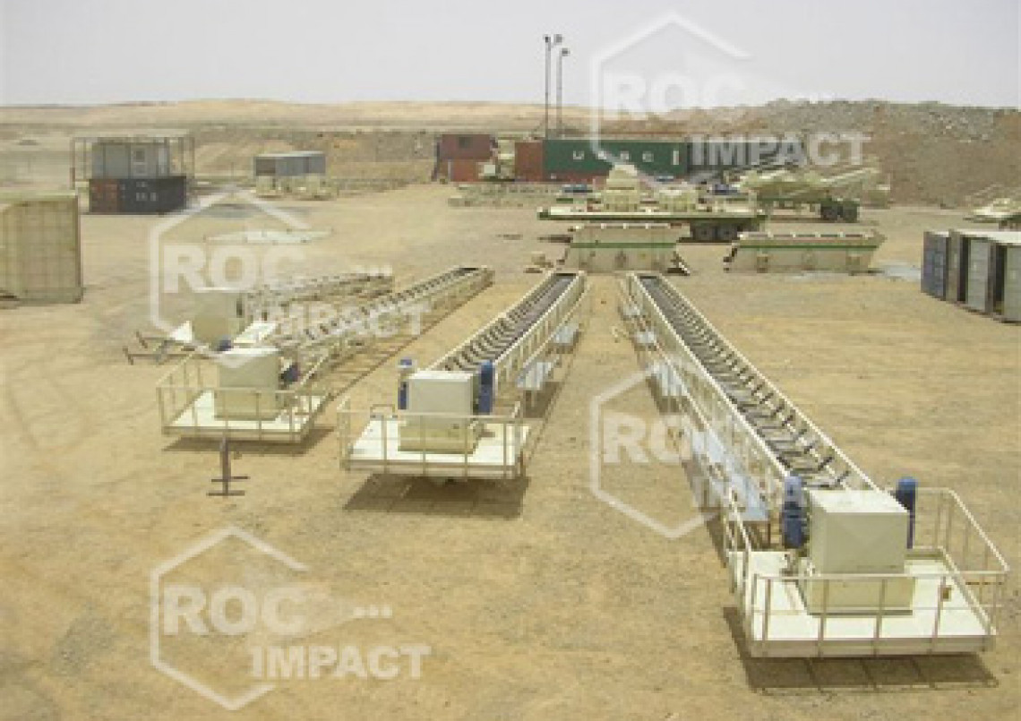 Crushing house at the gold mine in Algeria