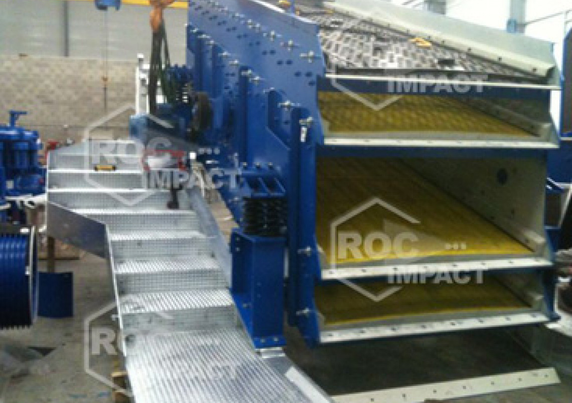 Installation with conveyor screening in France (Loire)