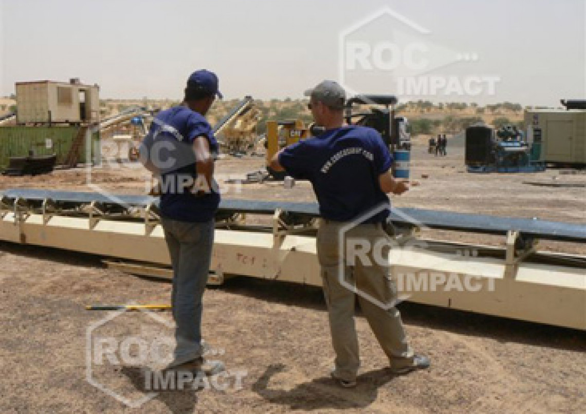 Crushing plant for highway and urban road construction between Agadez Djadjeri and Zinder
