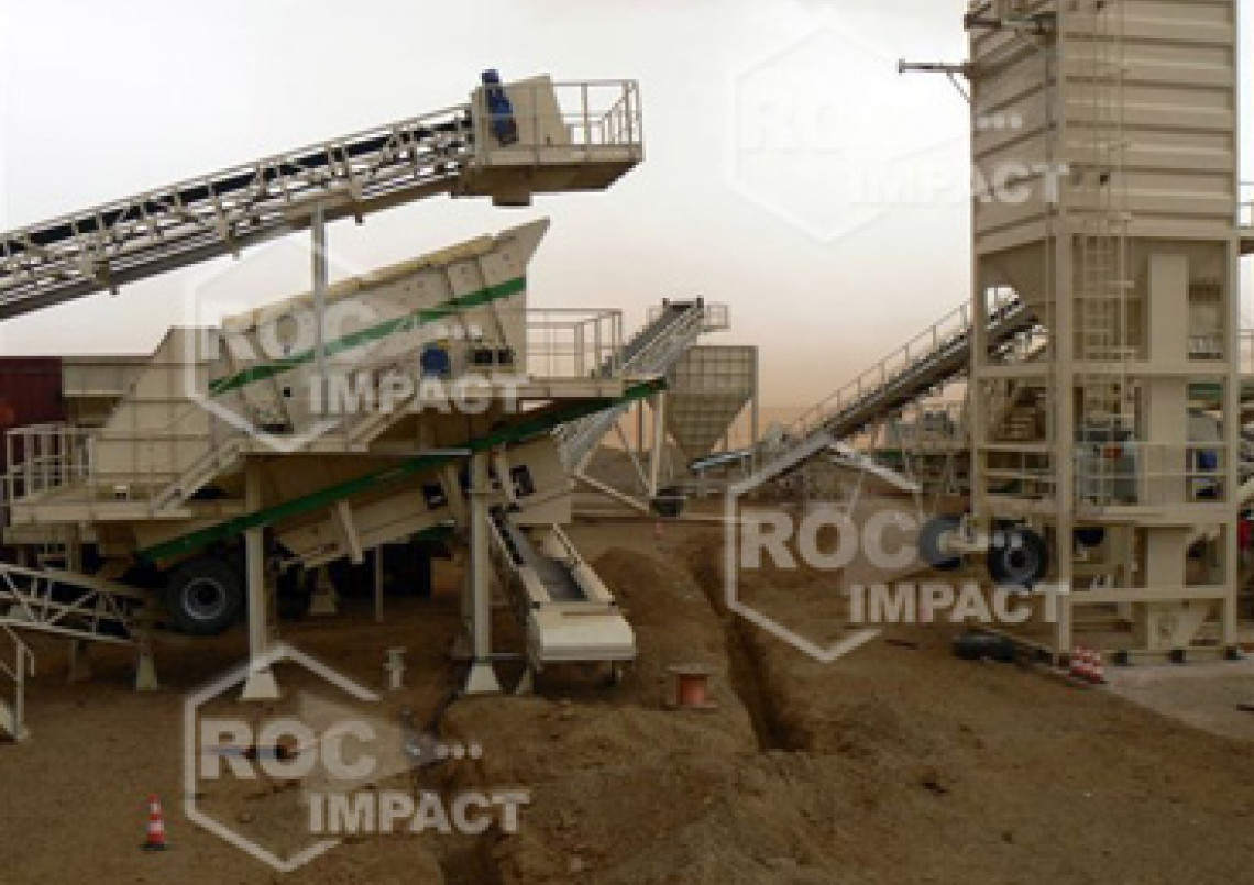 Crushing house at the gold mine in Algeria