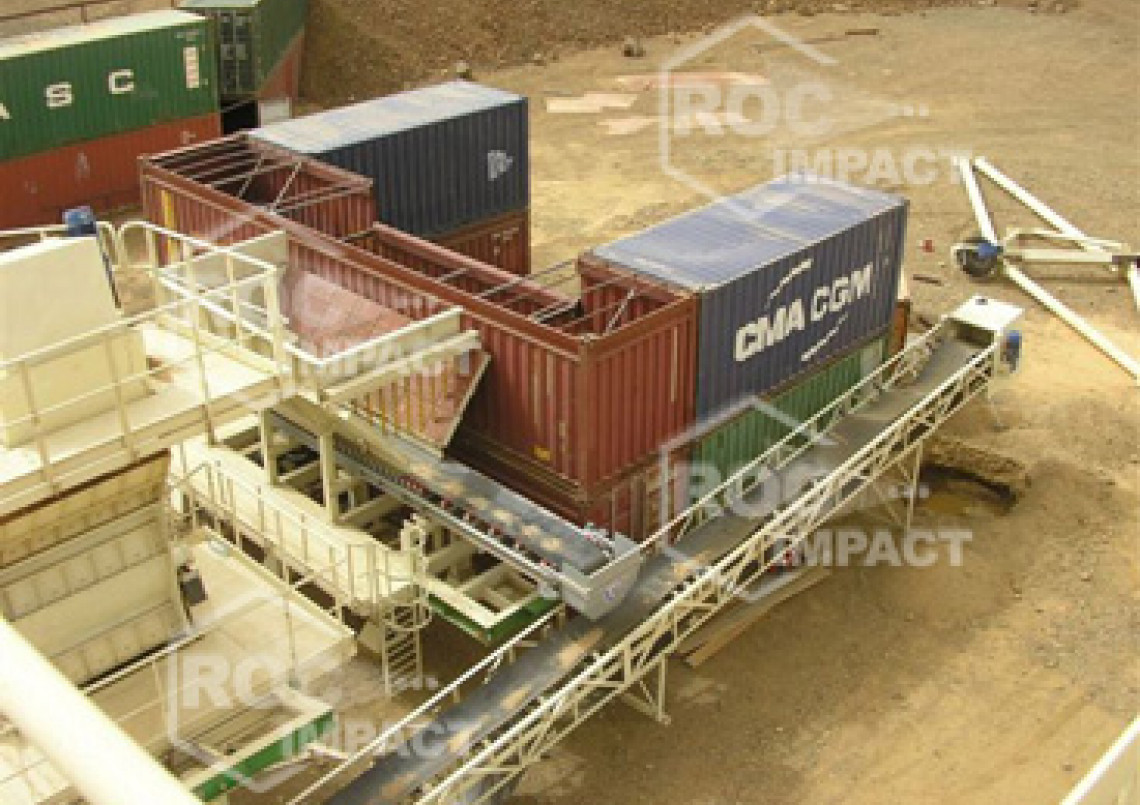 Crushing house at the gold mine in Algeria