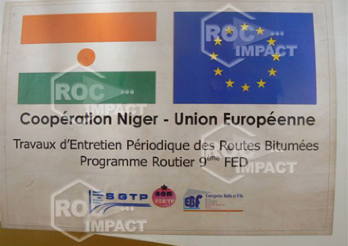 Crushing plant for highway and urban road construction between Agadez Djadjeri and Zinder