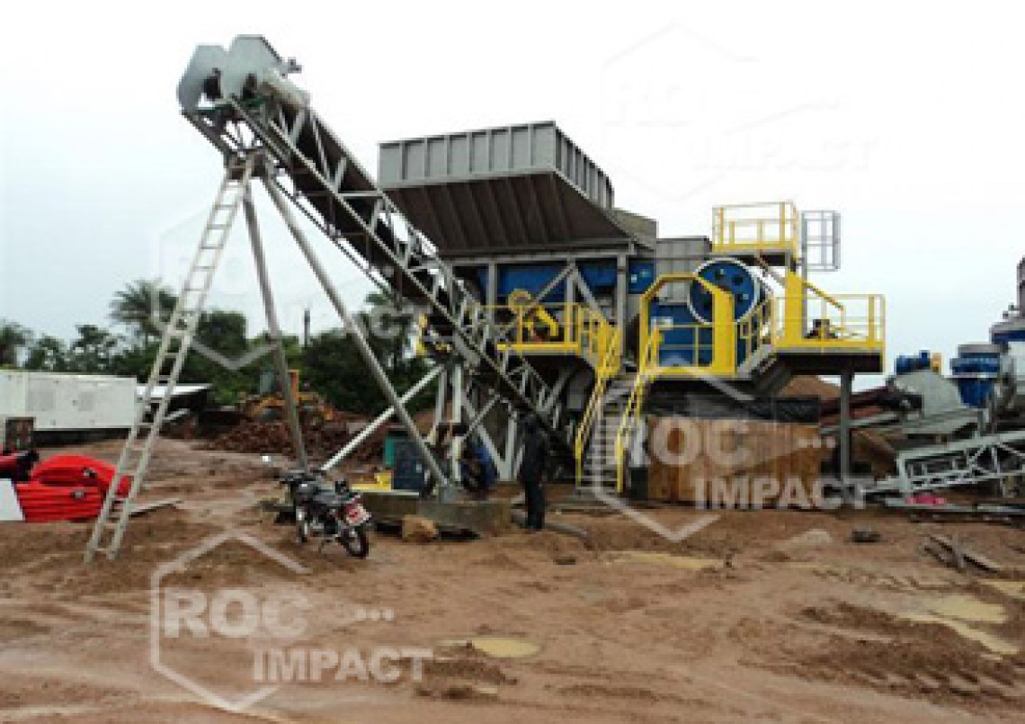 New installation of crushing and screening for the Guinea CONAKRY