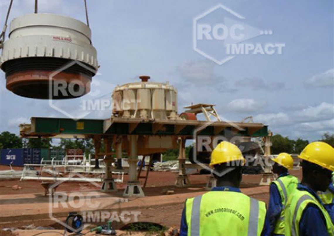 Crushing plant – Gold mine in Burkina Faso (Semafo Mana Gold Mining)