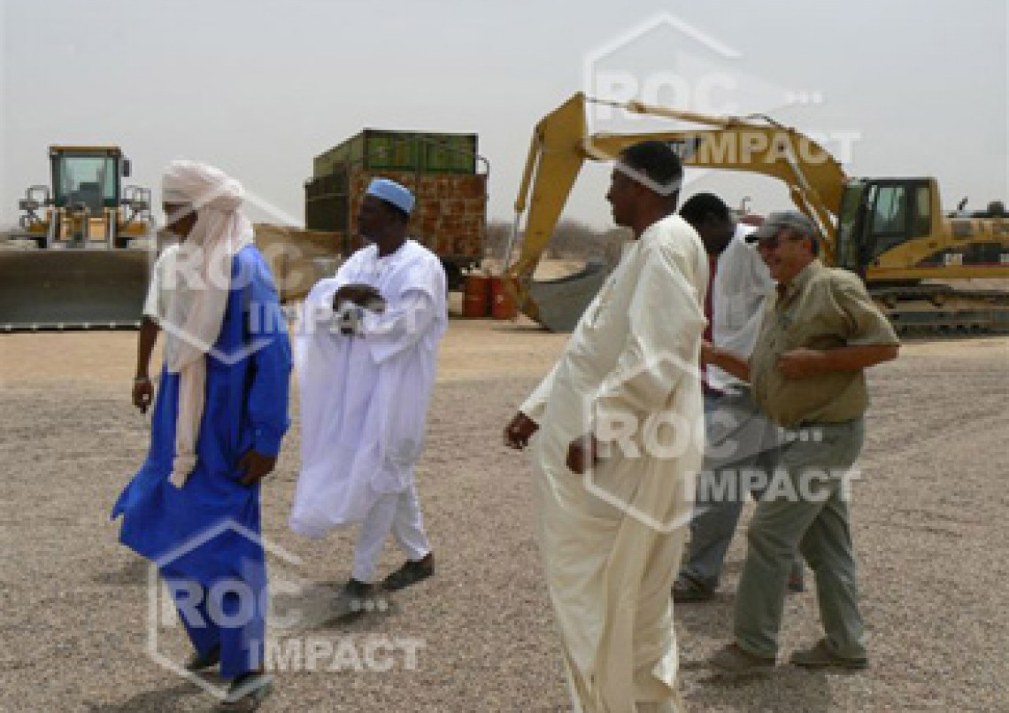 Crushing plant for highway and urban road construction between Agadez Djadjeri and Zinder