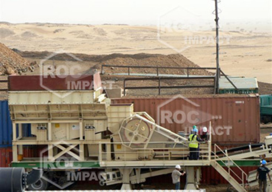 Crushing house at the gold mine in Algeria