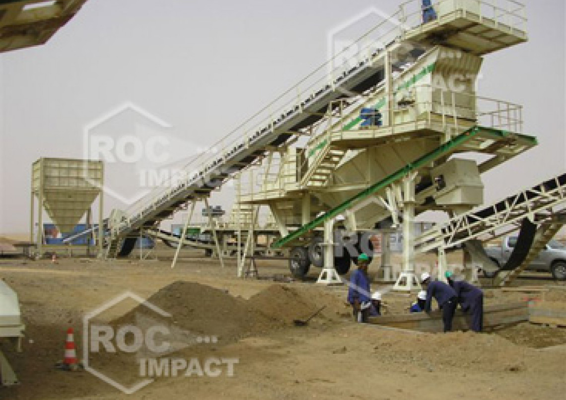 Crushing house at the gold mine in Algeria