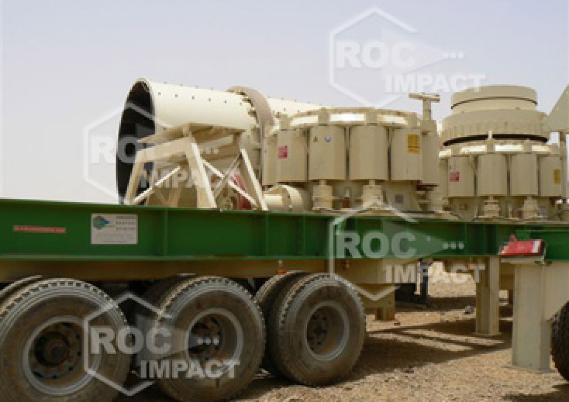 Crushing house at the gold mine in Algeria