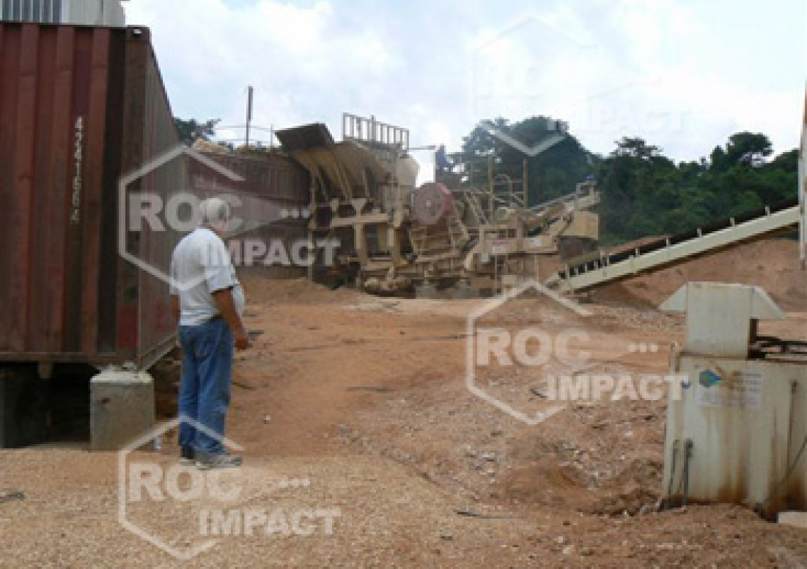 Crushing plant in the Congo