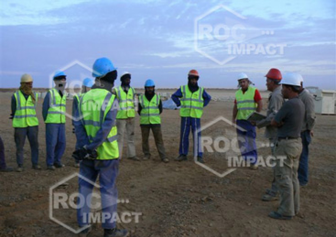 Crushing house at the gold mine in Algeria