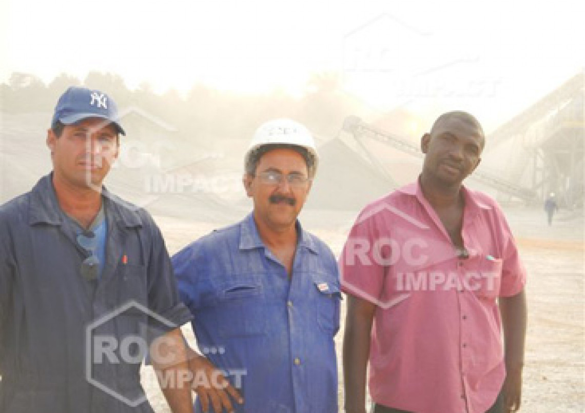 New installation of crushing and screening for the Guinea CONAKRY