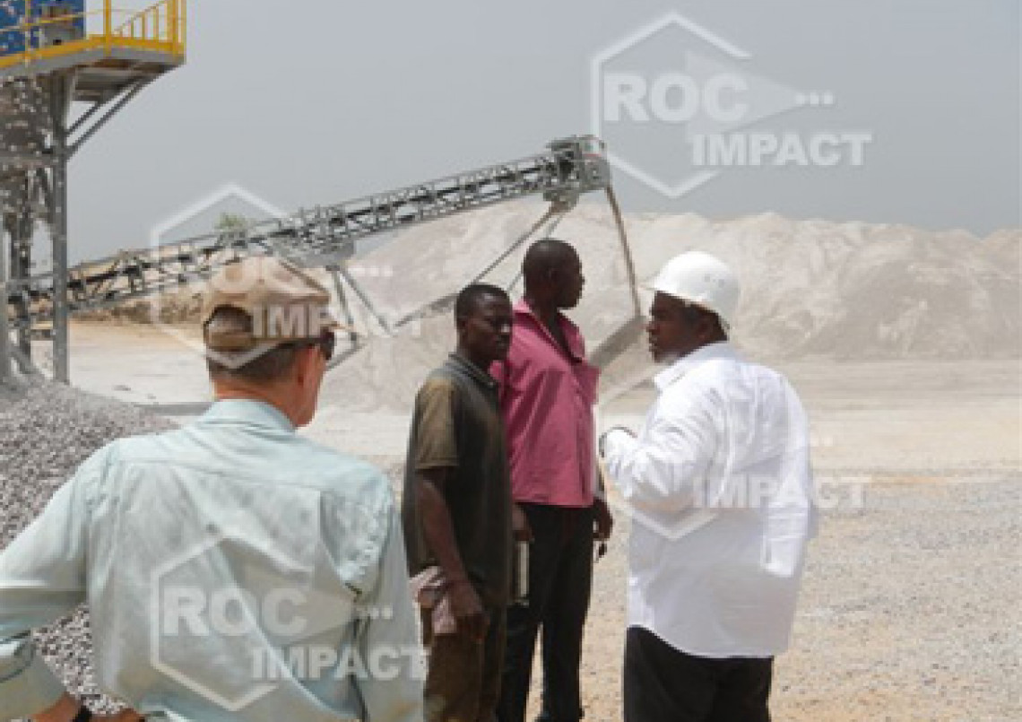 New installation of crushing and screening for the Guinea CONAKRY