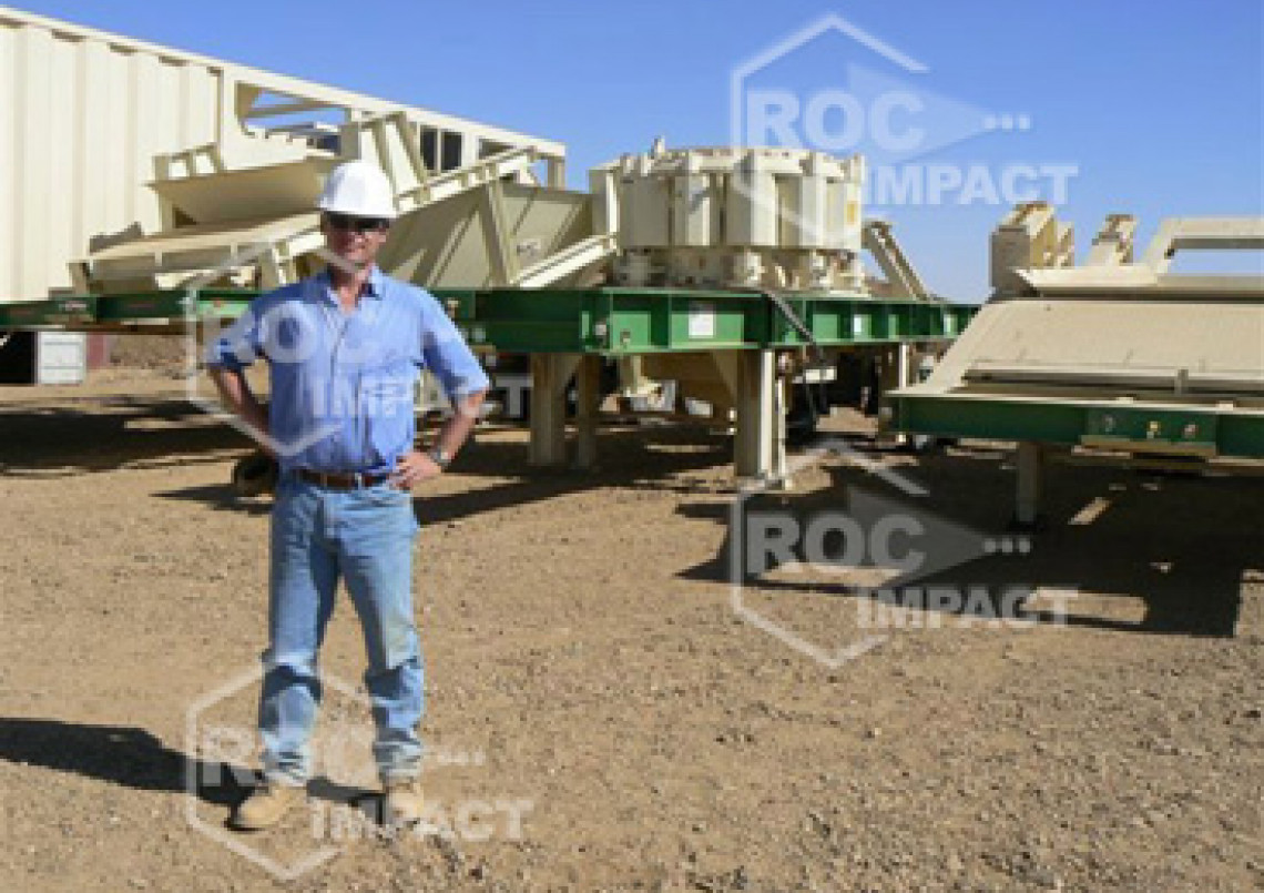 Crushing house at the gold mine in Algeria
