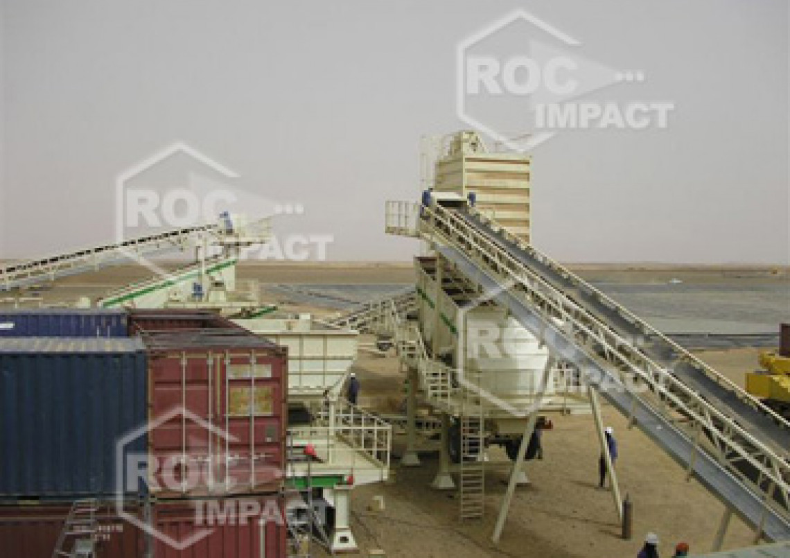 Crushing house at the gold mine in Algeria