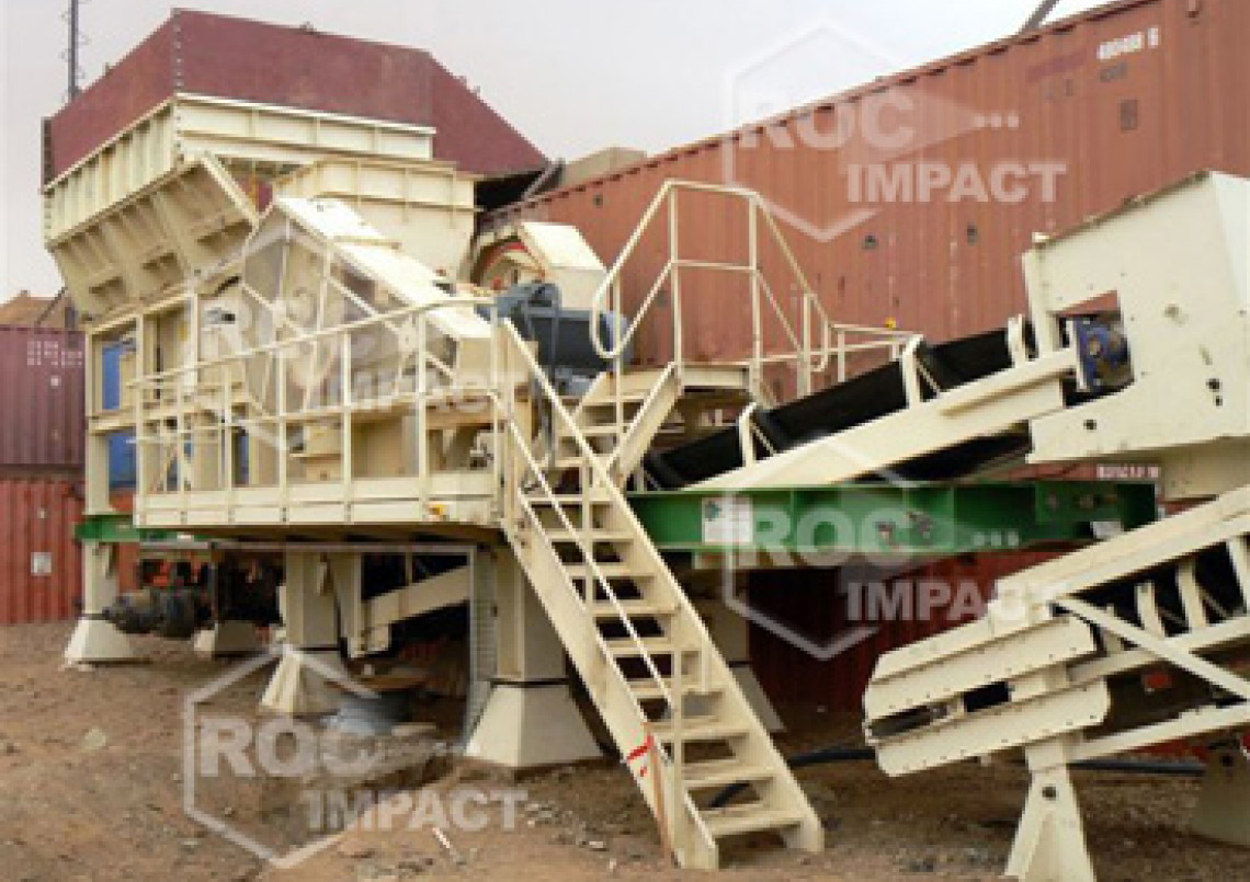 Crushing house at the gold mine in Algeria