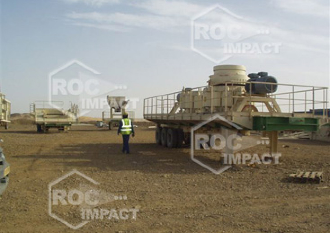 Crushing house at the gold mine in Algeria