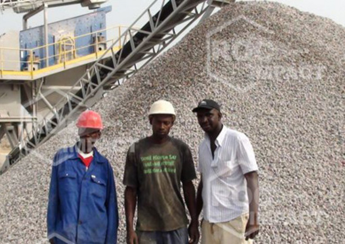 New installation of crushing and screening for the Guinea CONAKRY
