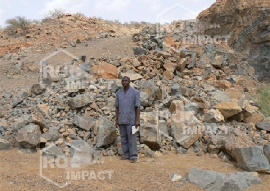 Crushing plant for highway and urban road construction between Agadez Djadjeri and Zinder