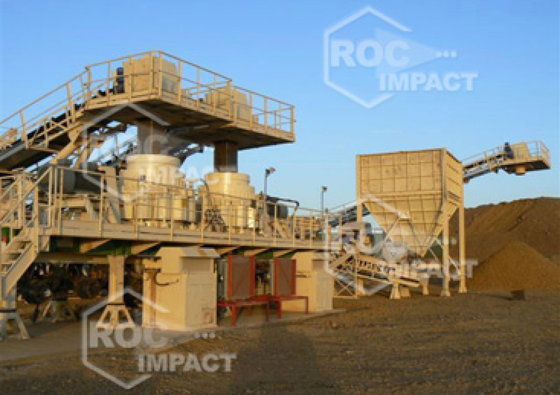 Crushing house at the gold mine in Algeria