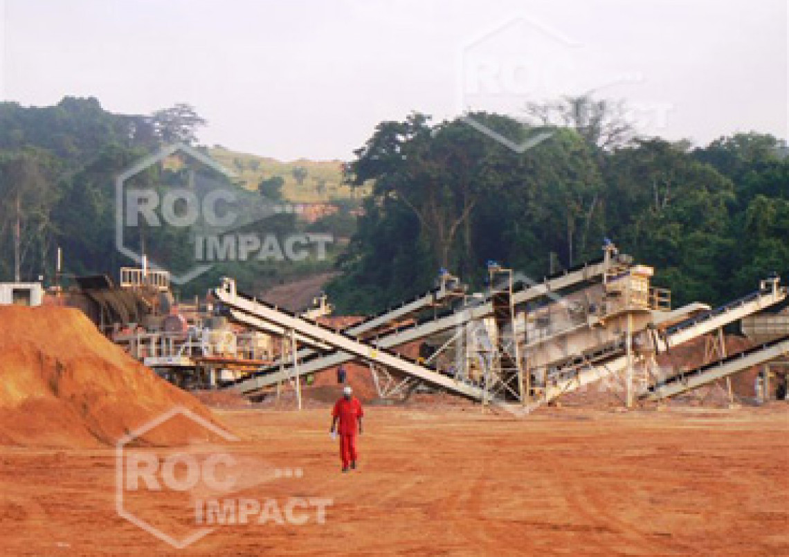 Crushing plant in the Congo