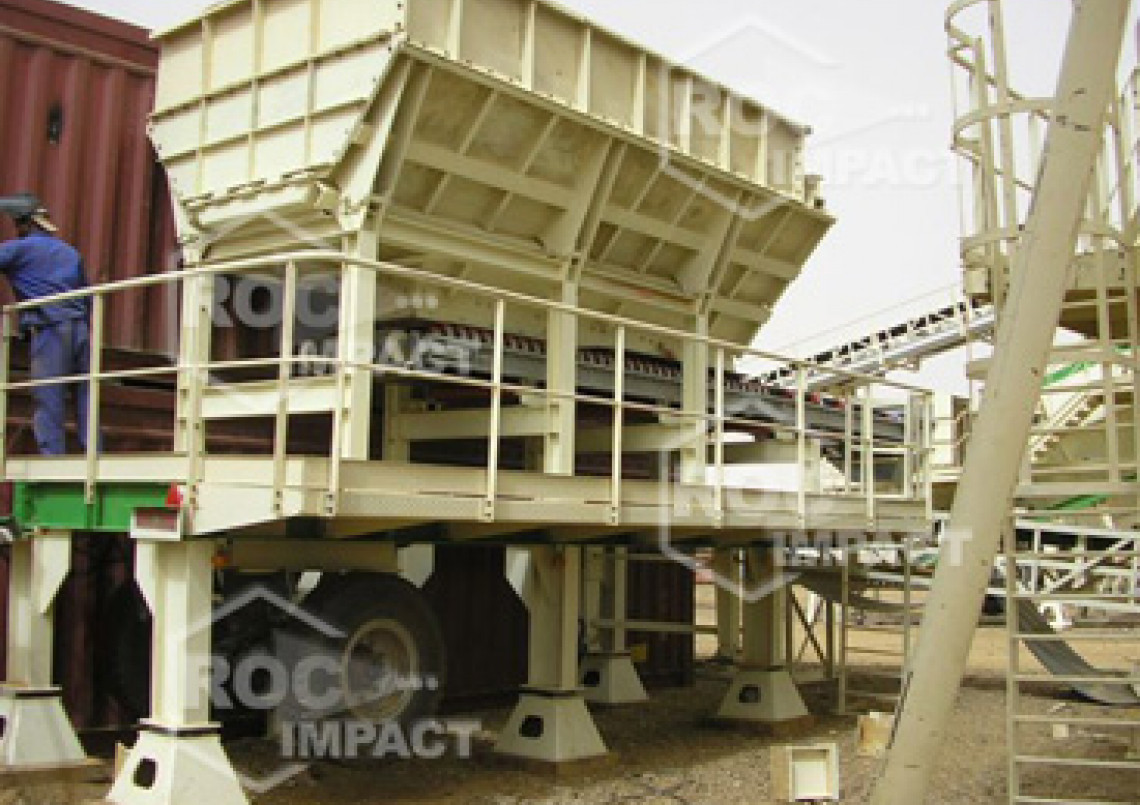 Crushing house at the gold mine in Algeria
