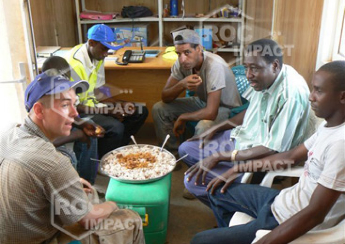 Crushing plant for highway and urban road construction between Agadez Djadjeri and Zinder