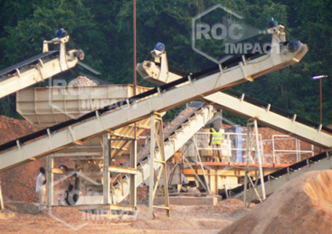 Crushing plant in the Congo