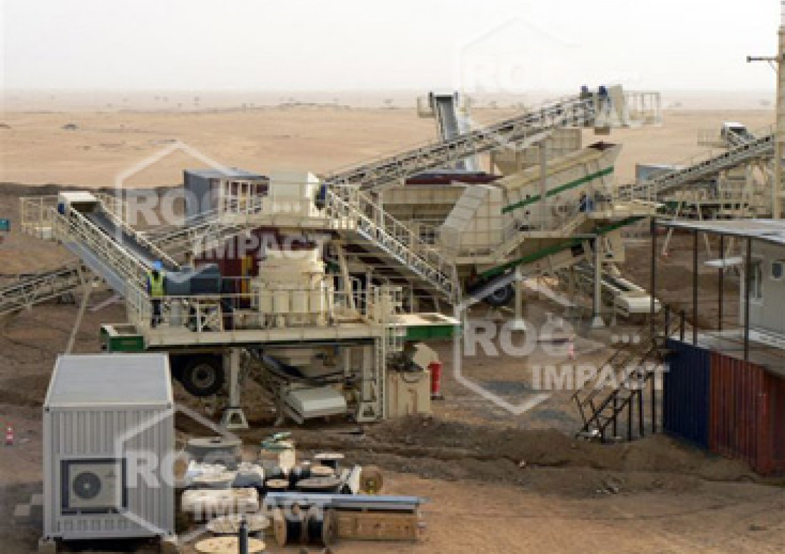 Crushing house at the gold mine in Algeria